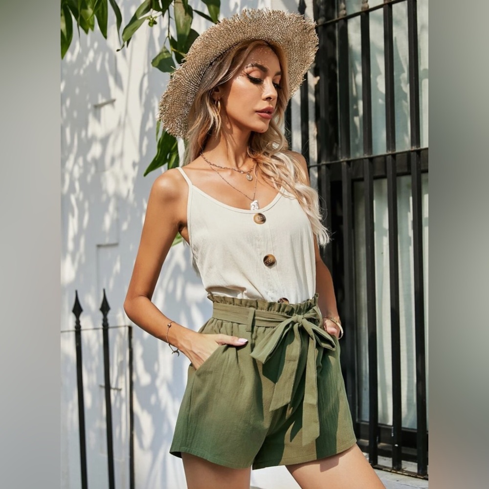 Cami Top & Belted Shorts